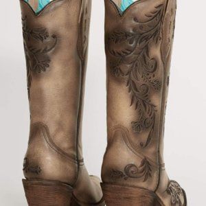 Corral Vintage - Embroidered Leather Western Boots